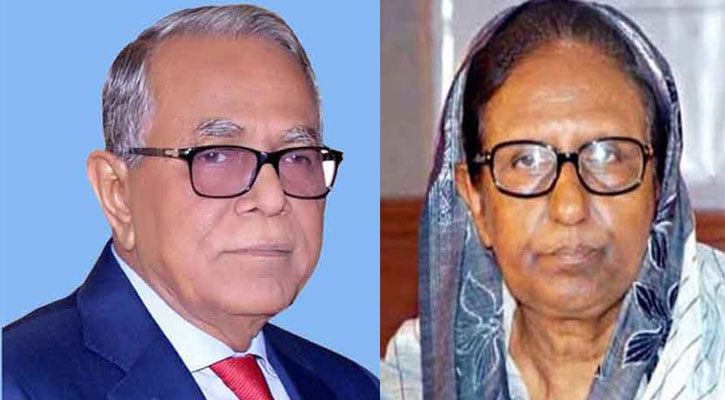 মো. আবদুল হামিদ ও সাবেক স্বরাষ্ট্রমন্ত্রী অ্যাডভোকেট সাহারা খাতুন